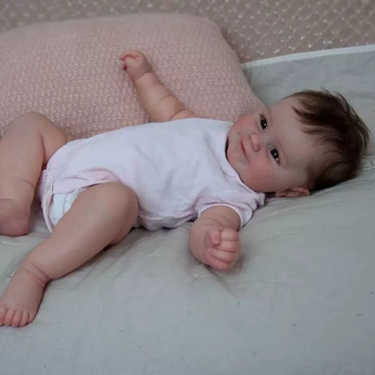 Simulation baby doll 50cm full glue can enter the water, rebirth doll baby gift to accompany