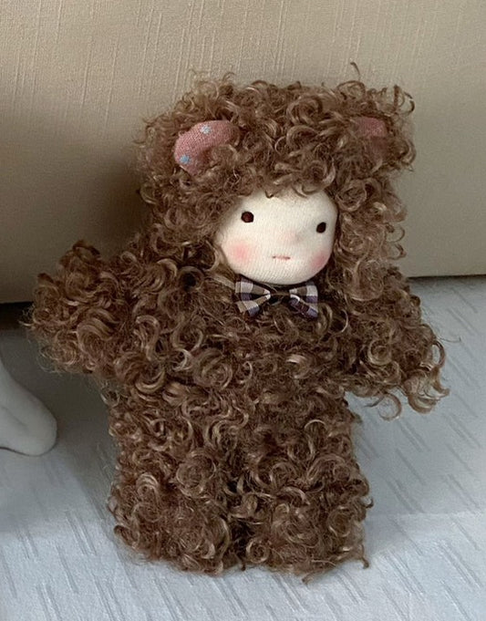 Waldorf hand-sewn, bear Waldorf doll