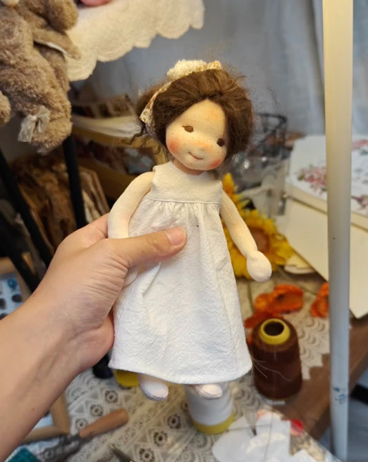 Waldorf dolls,White skirt doll