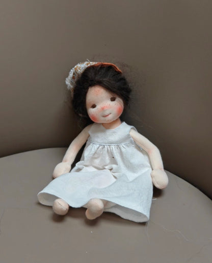 Waldorf dolls,White skirt doll