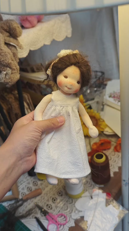 Waldorf dolls,White skirt doll